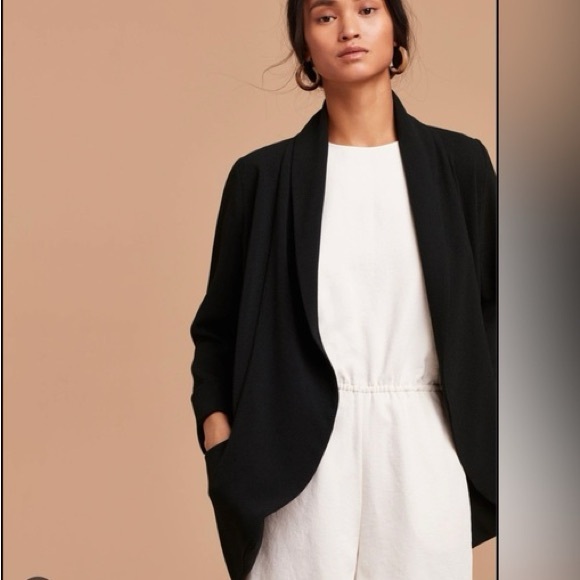 Aritzia Jackets & Blazers - Aritzia Wilfred Chevalier Jacket Lightweight, Open-Front Blazer Black